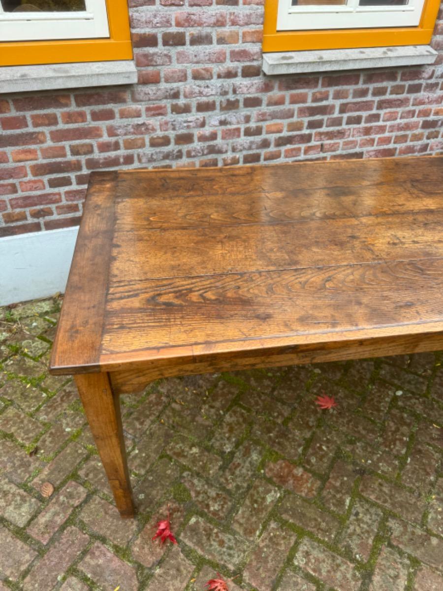 Antieke Franse eettafel eikenhout 