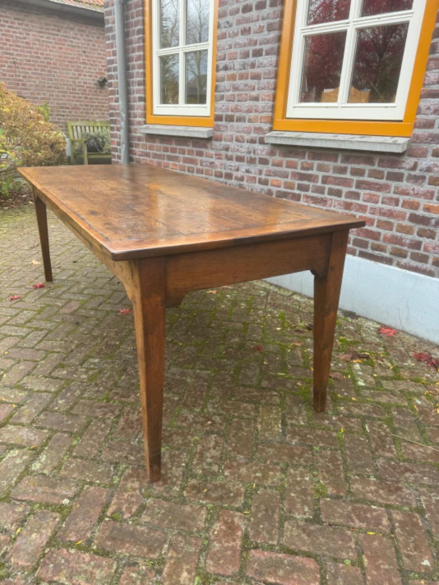 Antieke Franse eettafel eikenhout 