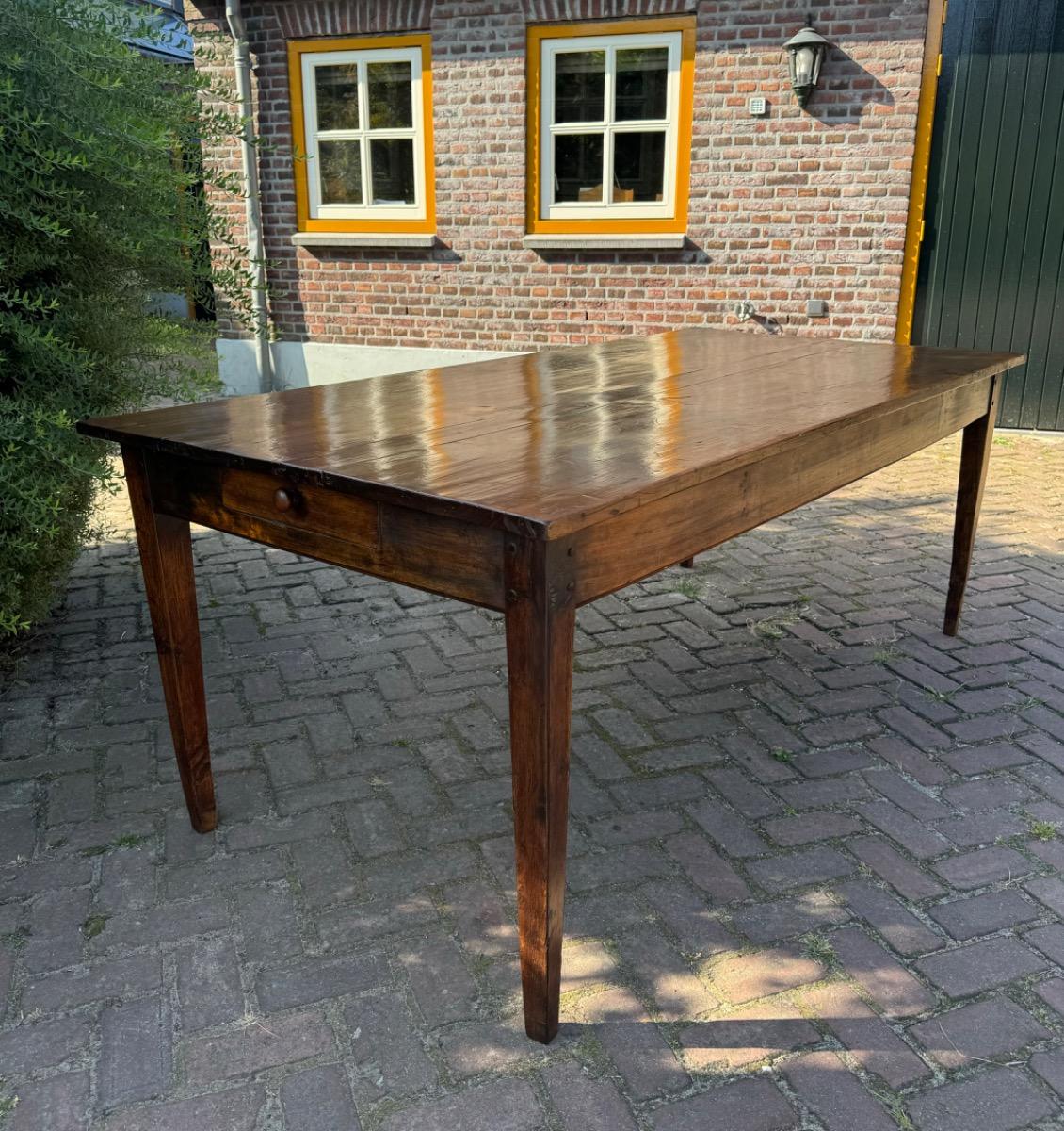 Antieke Franse eettafel tafel boerentafel 