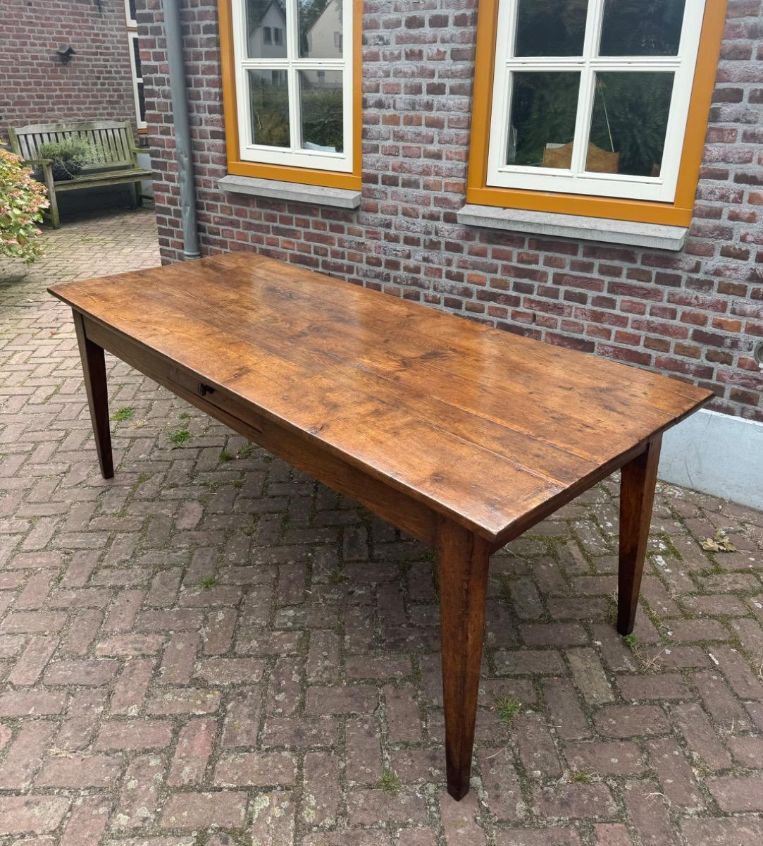 Antieke Franse eettafel tafel boerentafel 