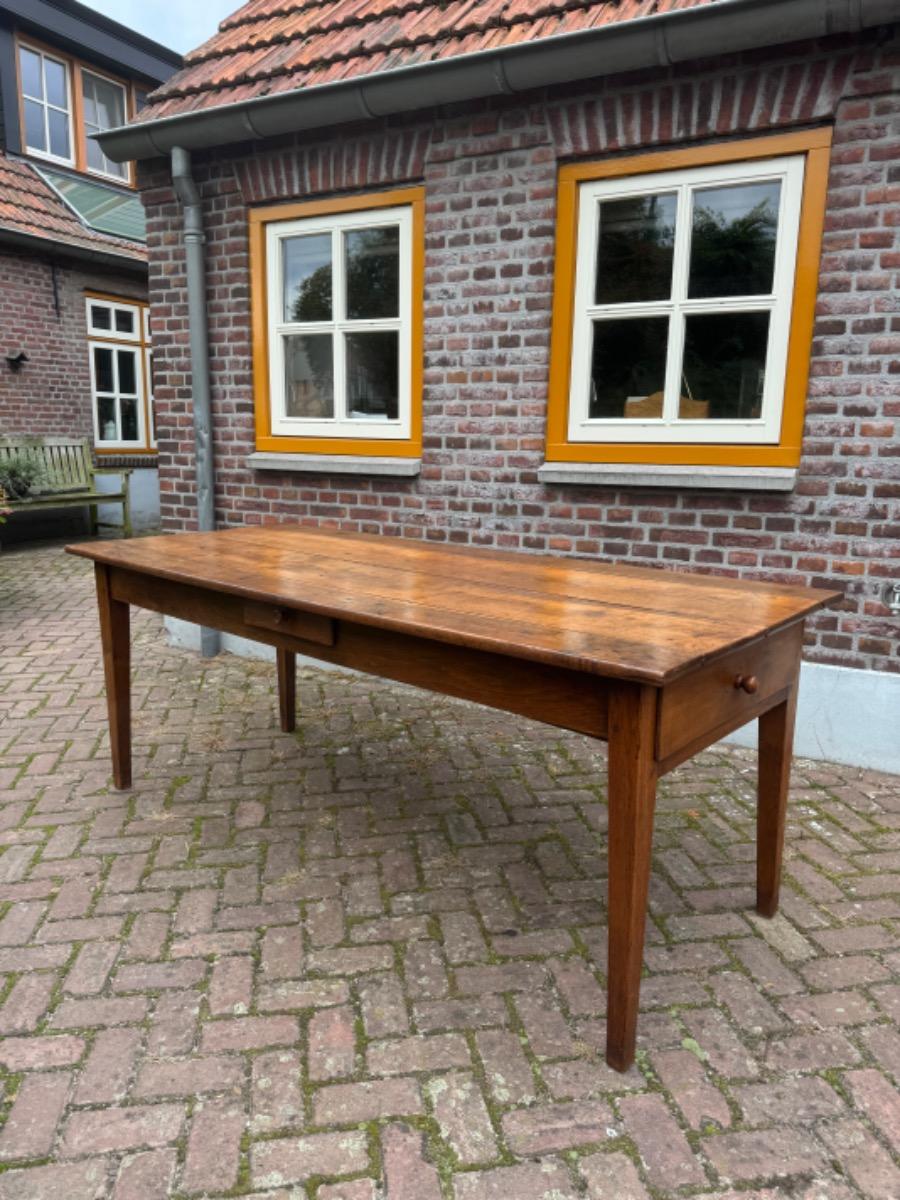 Antieke Franse eettafel tafel boerentafel 