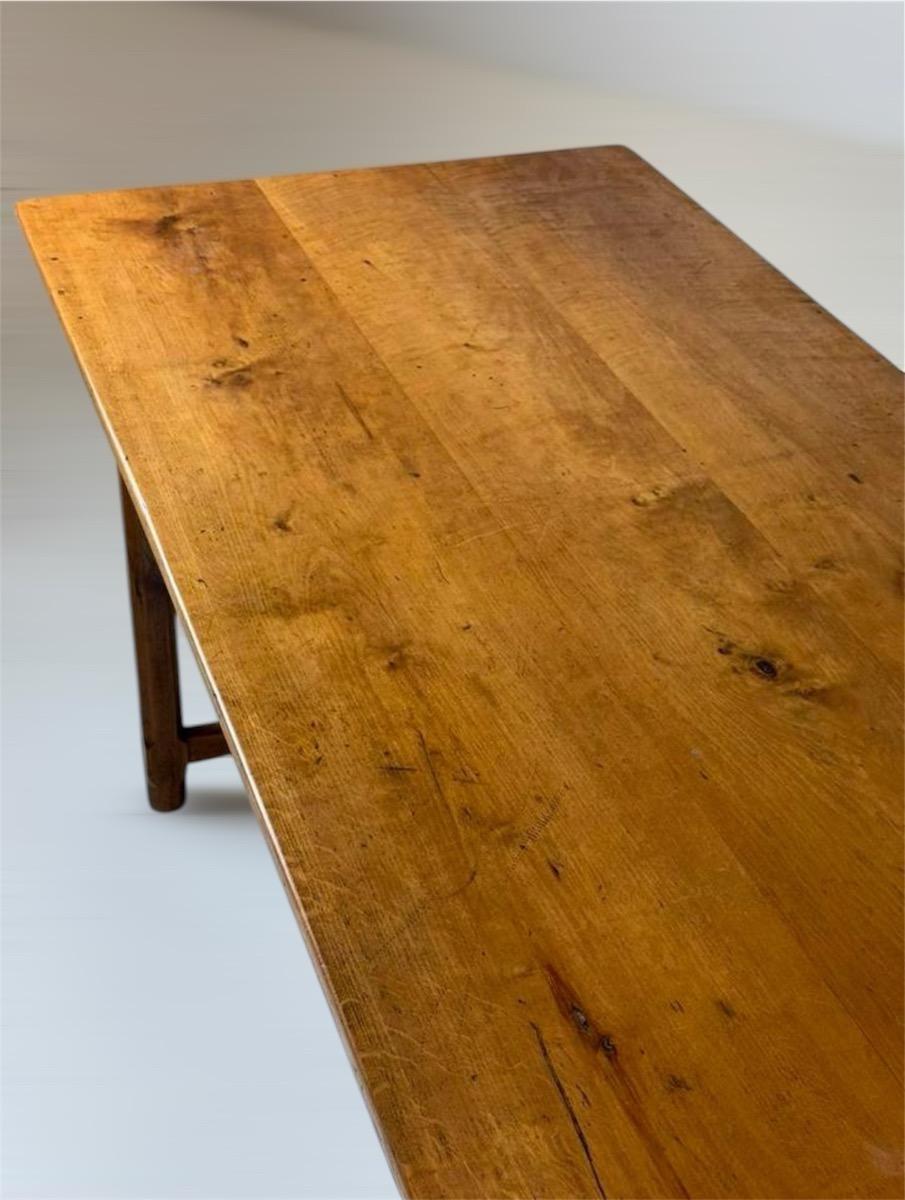 Antique French farmhouse table ca 1840 (T10)