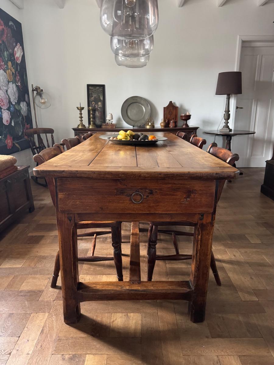 French farmhouse table in fruit wood (T6)