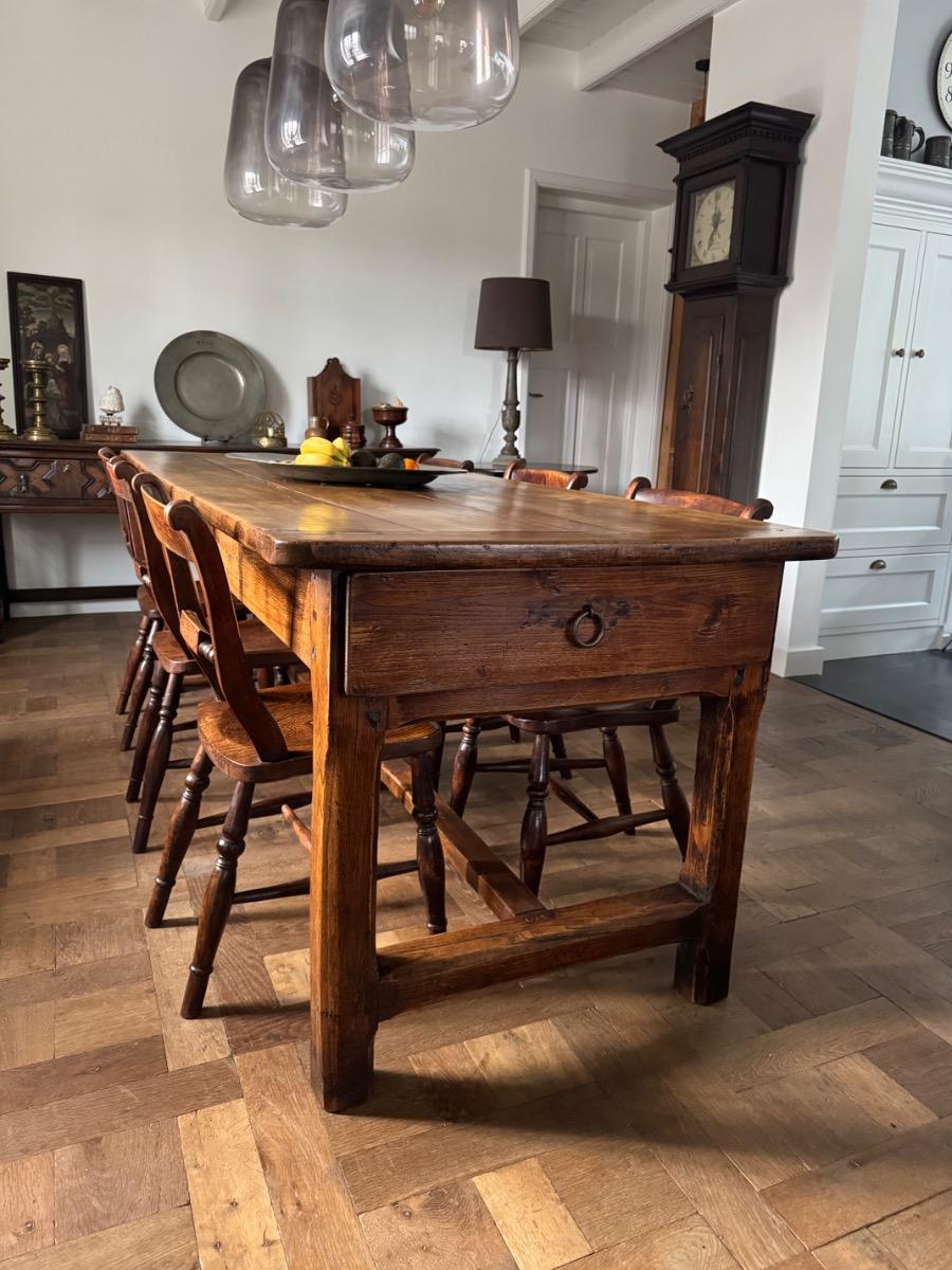 French farmhouse table in fruit wood (T6)