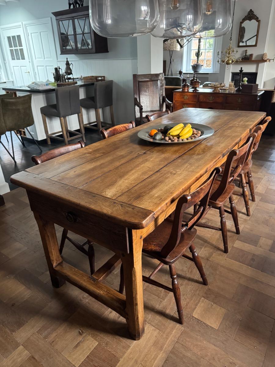 French farmhouse table in fruit wood (T6)