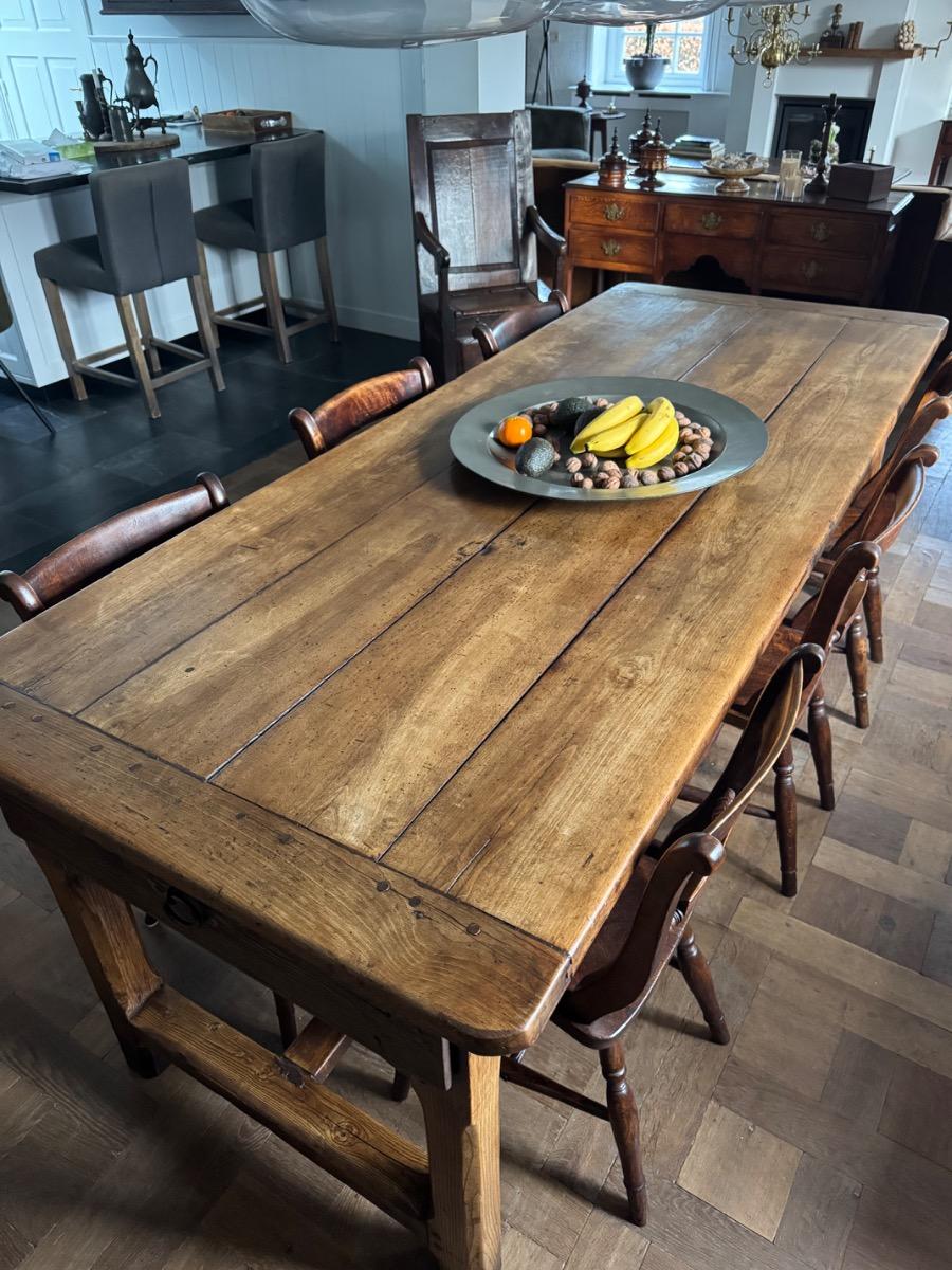 French farmhouse table in fruit wood (T6)