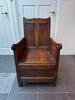 Oak armchair with box seat ca 1680